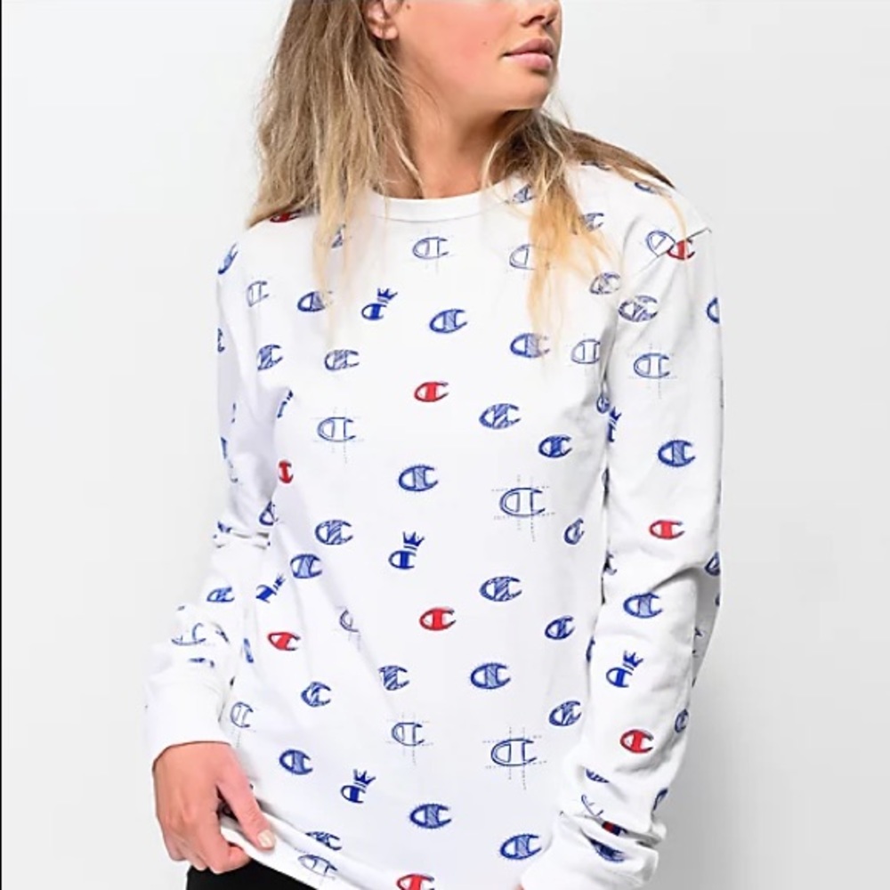 Champion Logo Long Sleeve